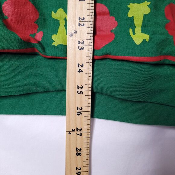 The Grinch Sweatshirt Womens XL Green, Red Fleece Light Up - Picture 7 of 11